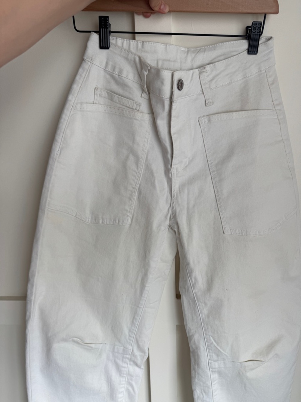Amazon White Women's High-Rise Utility Pants